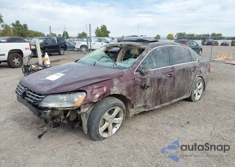 2013 Volkswagen Passat 2.0L Tdi Se from USA, damaged, VIN 1VWBN7A3XDC058825